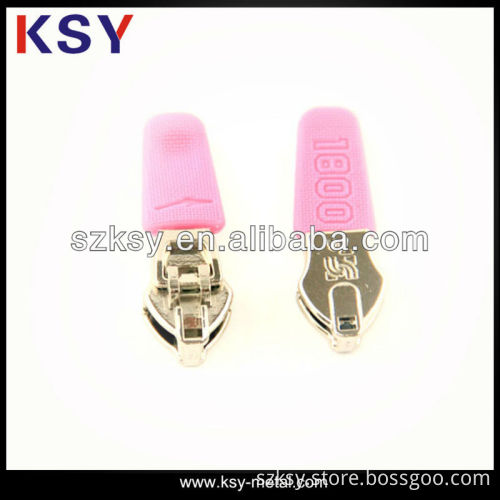 2013 Hot sale! Fashion fancy metal colored zipper slider